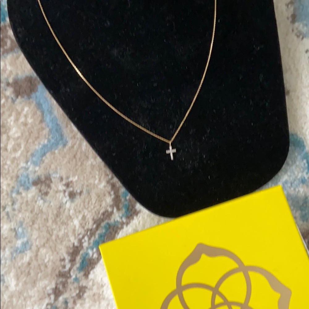 Kendra Scott Gold Necklace with Cross Pendant